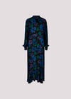 Floral Midaxi Dress, Blue, large