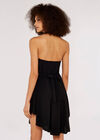 Halterneck Mini Dress, Black, large