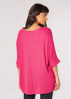 Soft Touch Batwing Top, Fuchsia, large