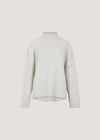 Brushed High-Low Oversized Jumper, White, large