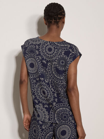 Kaleidoscope Print Woven T-Shirt