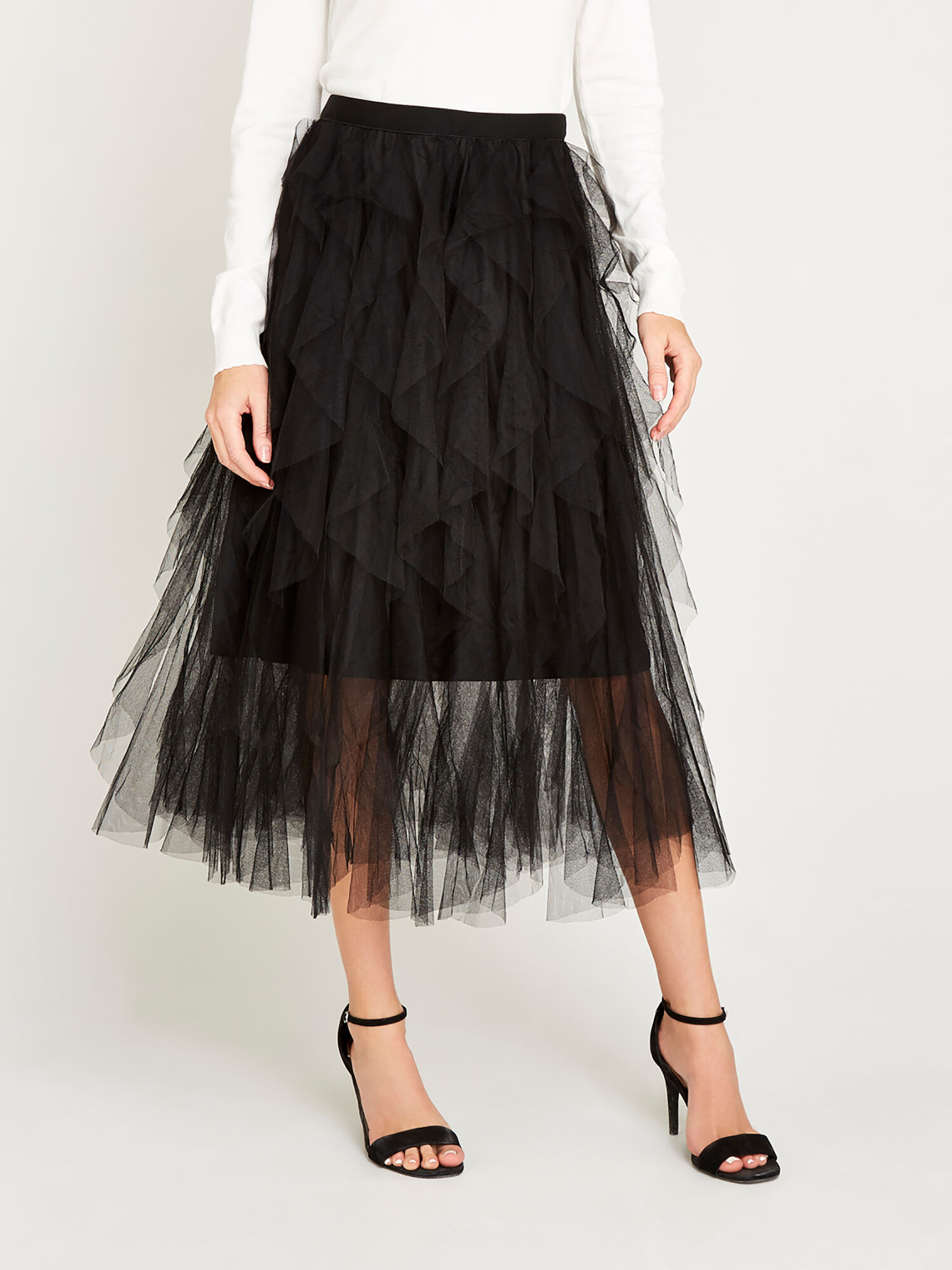 Layered Tutu Fairy Skirt Apricot Clothing