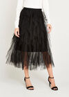 Layered Tutu Fairy Skirt, Black, large