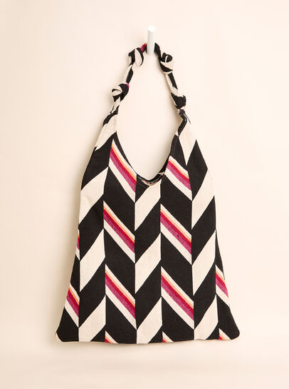 Geometric Cotton Canvas Bag