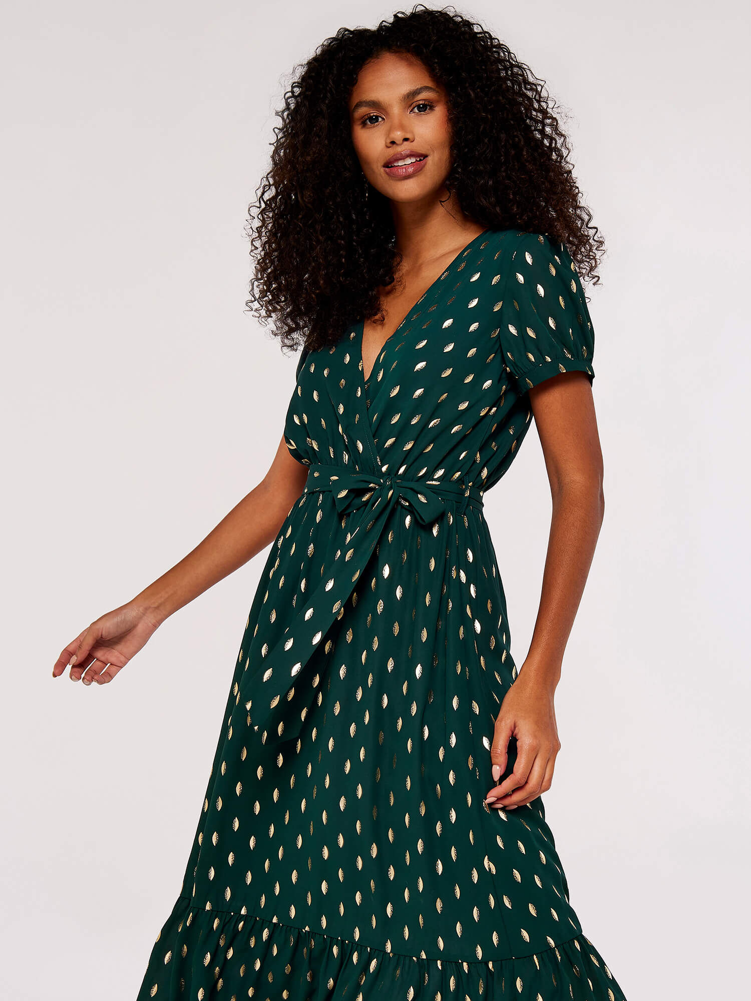 Gold midi clearance dress uk