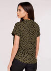  Pebble V Neck Top, Khaki, large