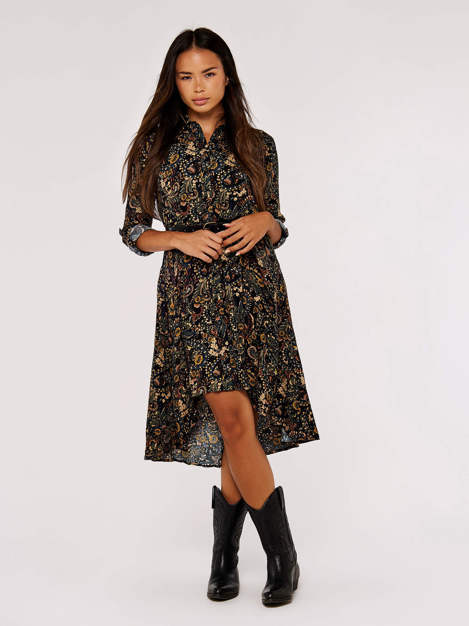 Paisley shirt dress sale