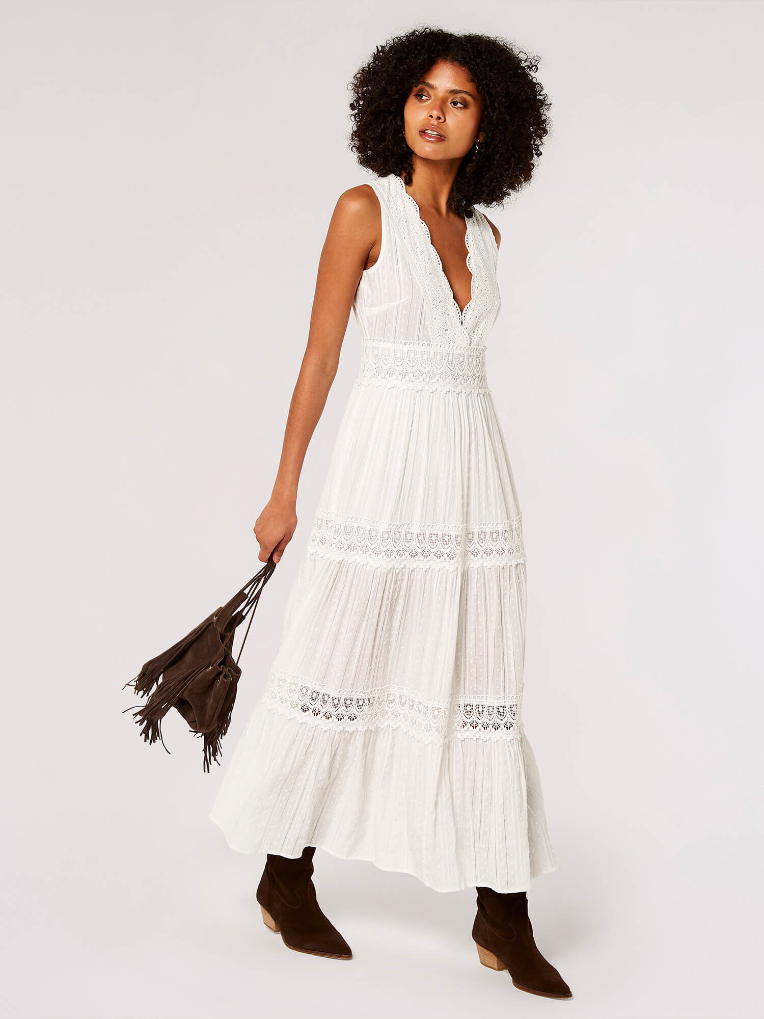 Crochet tiered dress 2025