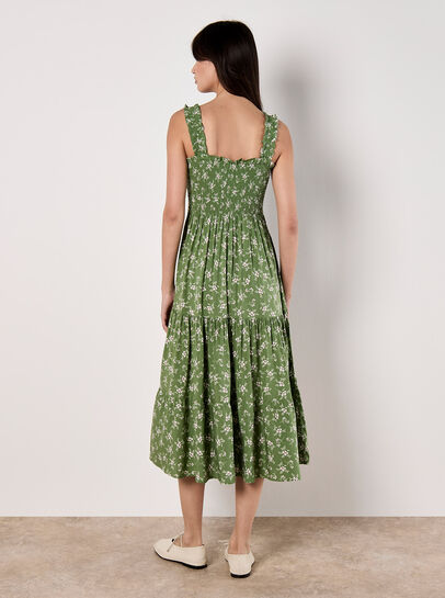Orchid Smock Midi Dress