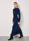 Floral Midaxi Dress, Blue, large