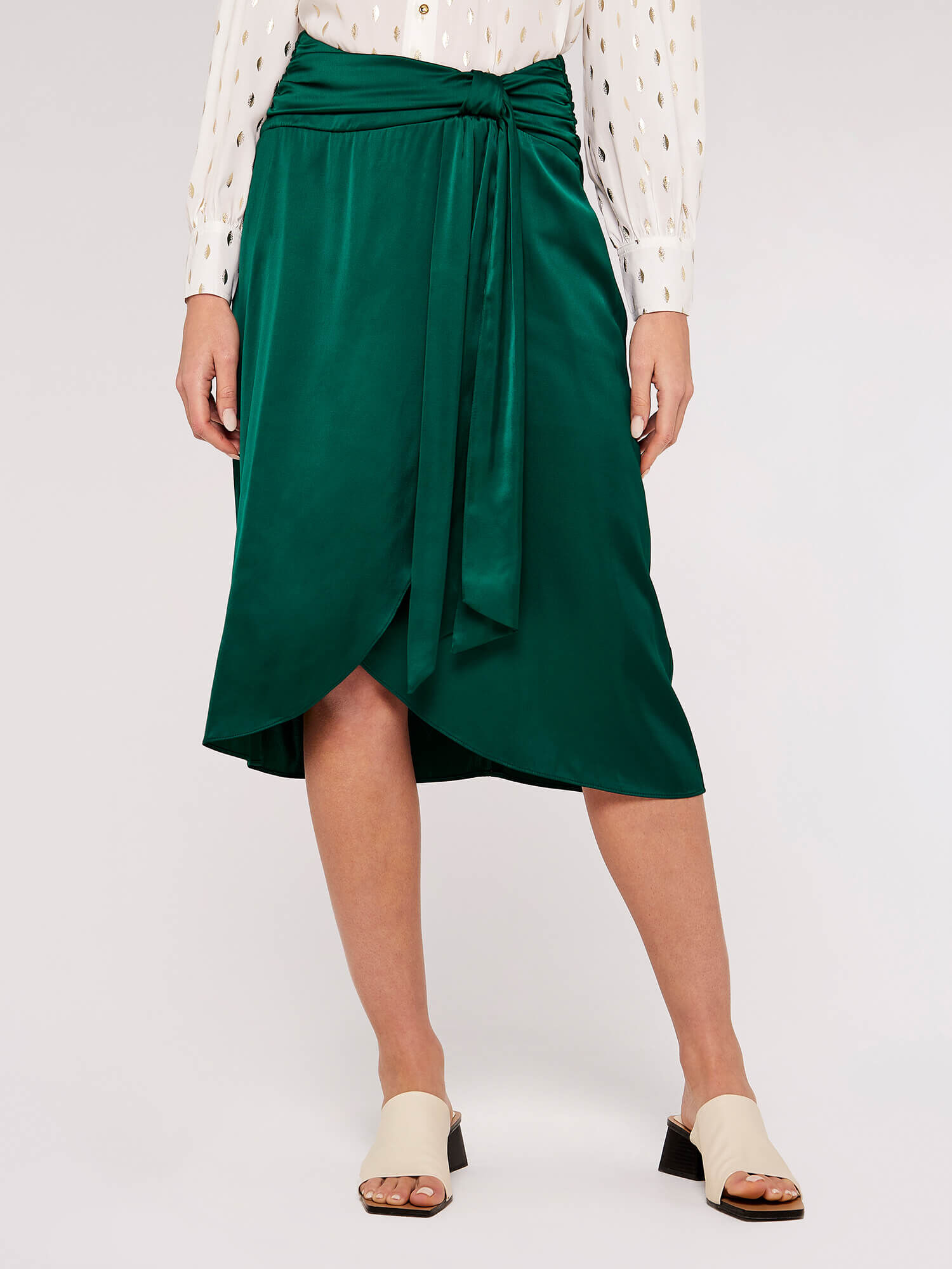 Silk wrap hot sale skirt uk