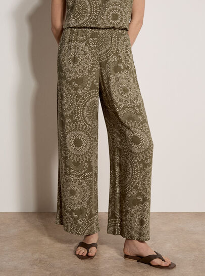 Kaleidoscope Print Woven Trousers