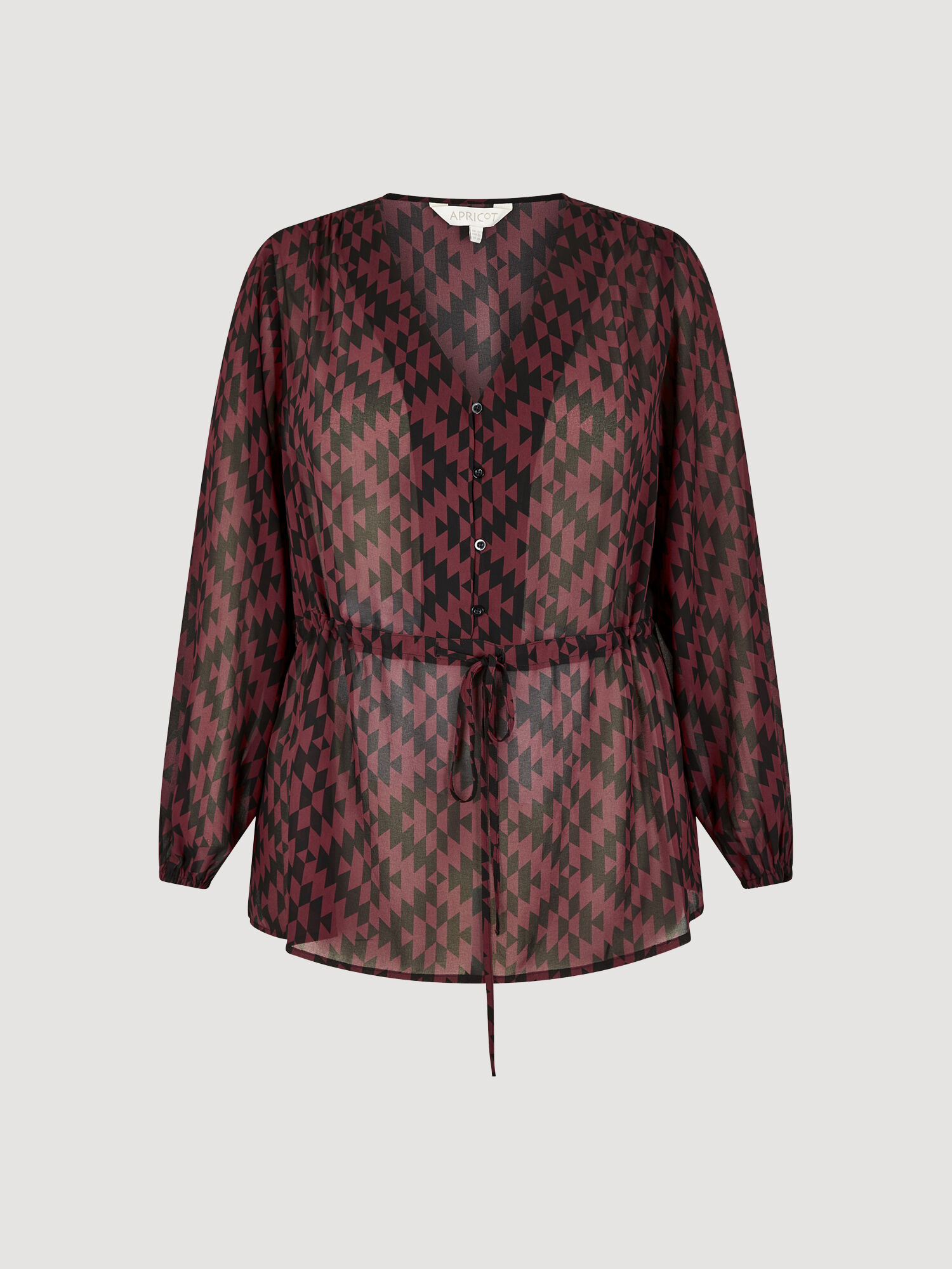 Plaid chiffon blouse store