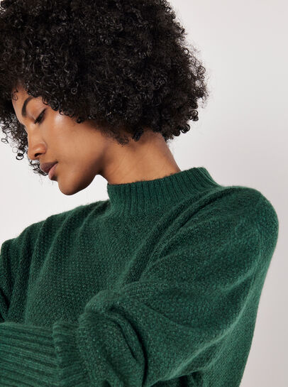 Waffle Knit Midi Dress