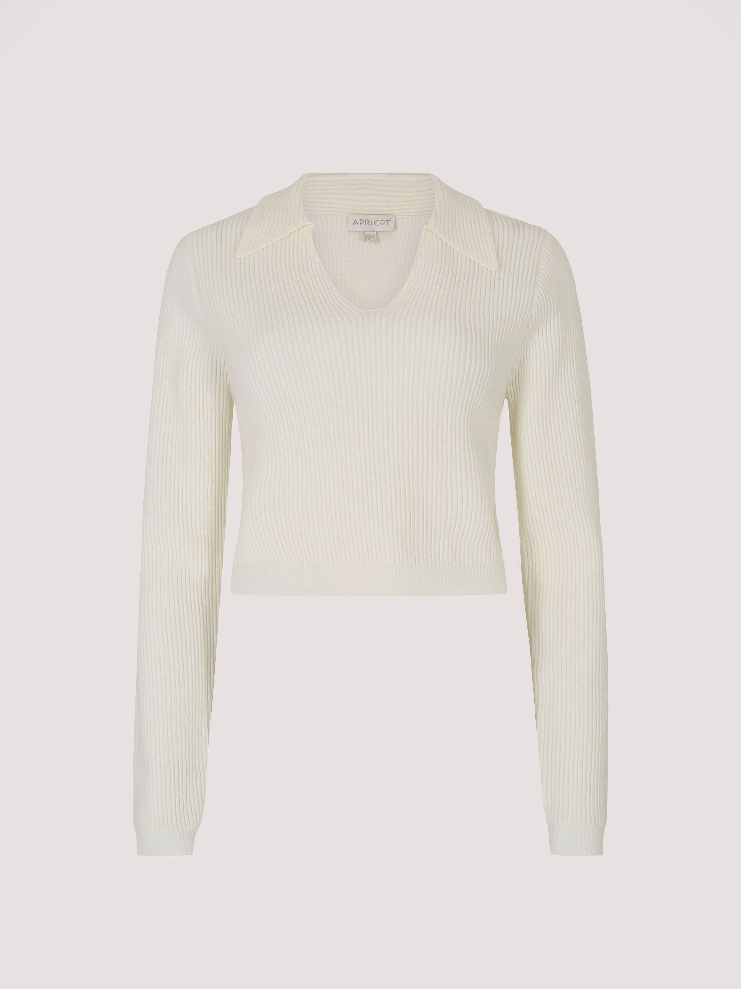 Cropped white knit sweater deals