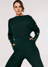  Button Detail Jumper, Green, large