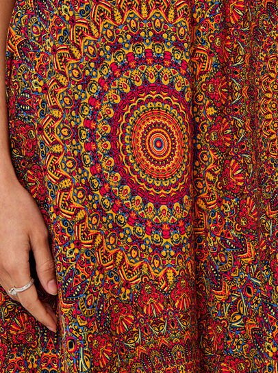 Moroccan Mandala Maxi Dress