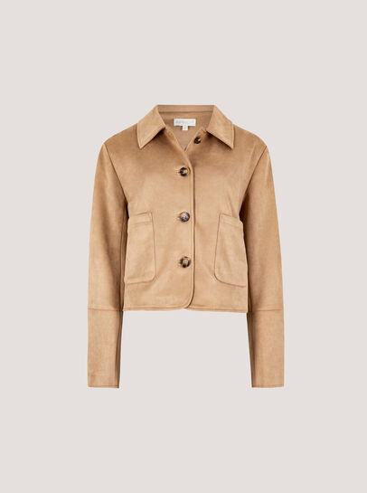 Suedette Cropped Jacket