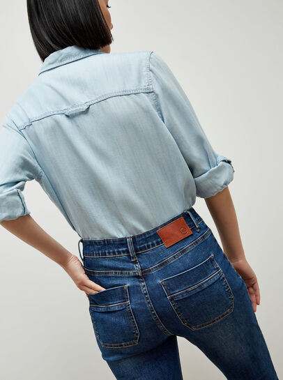 Retro High-Rise Flare Jeans