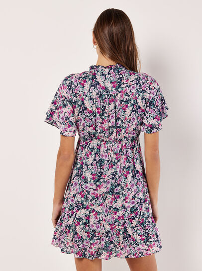 Painterly Floral Mini Dress