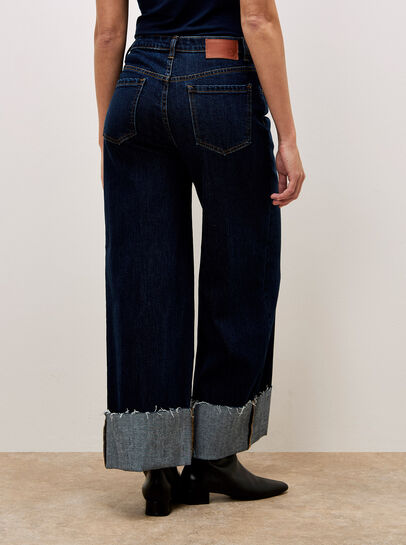 Ikeda Straight Leg Turn Up Jeans