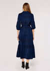 Animal Print Maxi Dress, Navy, large