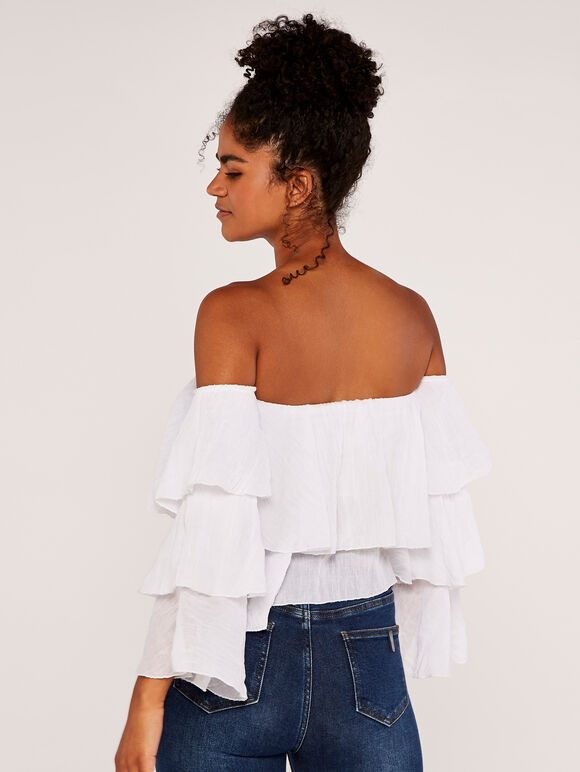 Frill Top, White, large
