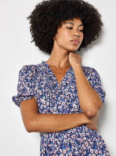 Ditsy Floral Tiered Maxi Dress