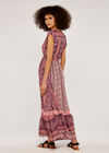 Paisley Crochet Maxi Dress, Pink, large