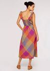 Plaid Midi Dress, Pink, large