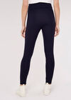 Waistband Ponti Legging, Navy, large