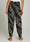 Khaki Layered Paisley Tile Joggers, Khaki, large