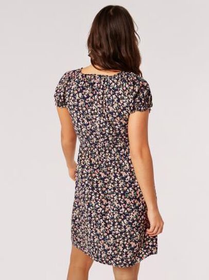 Ditsy Floral Milkmaid Mini Dress