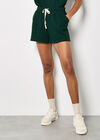Waffle Knit Shorts, Green, large