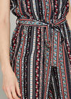 Black Folk Lines Cami Ripple Jumpsuit, Black, large