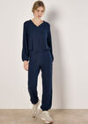Soft Textured Joggers, Navy, large
