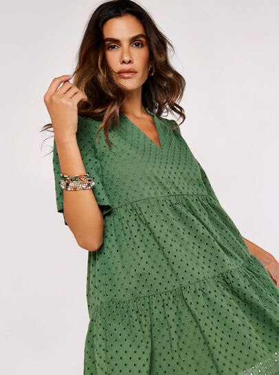 Broderie Anglaise Mini Dress