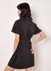 Utility Cargo Mini Dress, Black, large