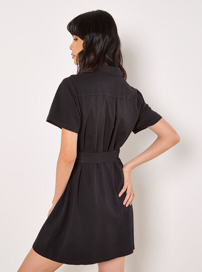 Utility Cargo Mini Dress