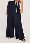 Classic Waist Palazzo Trouser, Navy, large