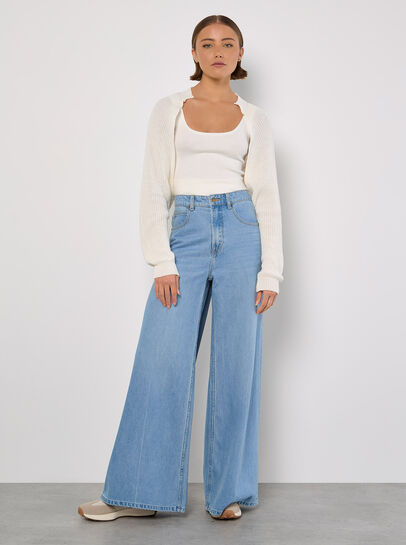 Batwing Cropped Cardigan