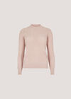 3D Textured Knitted Jumper, Pink, large