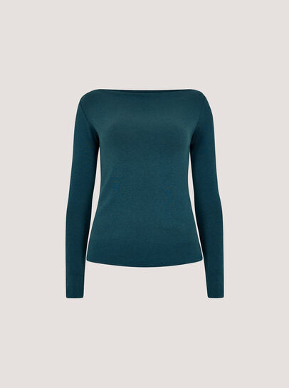 Boat Neck Jersey Top