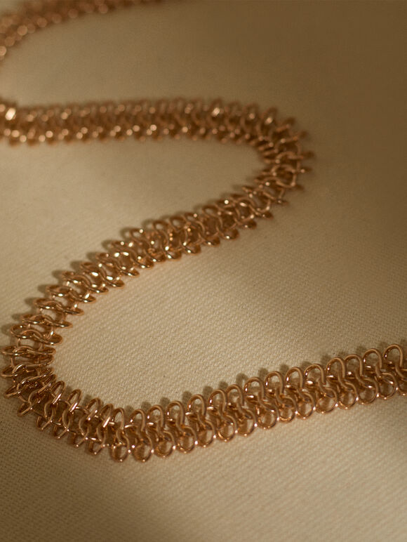 Heavy Chain Necklace, Gold, large