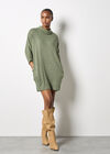 Soft Touch Cocoon Mini Dress, Khaki, large