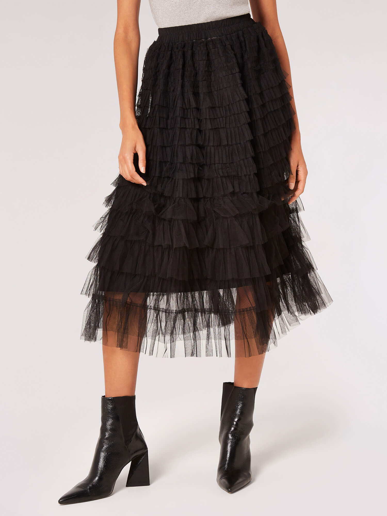 Tulle midi skirt 08 top