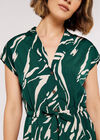 Swirl Shirt Midi Dress, Green, large
