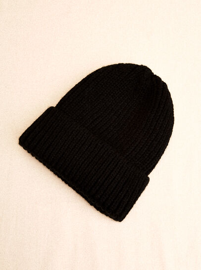 Classic Ribbed Knit Beanie Hat