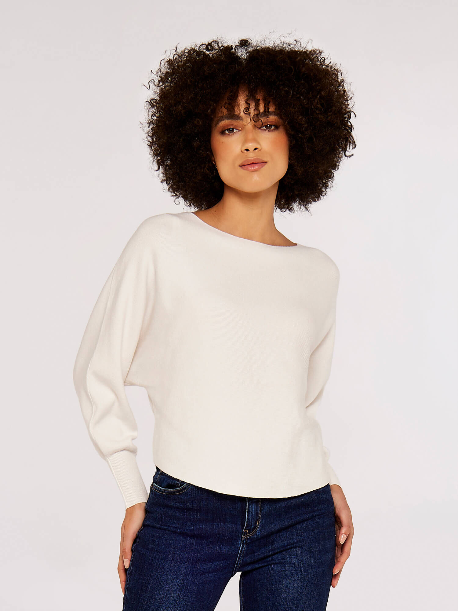 Batwing sales cropped jumper