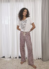 Camo Leopard Print Lounge Trouser, Pink, large
